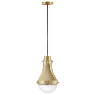 Oliver Small Pendant in Bright Brass