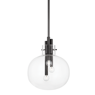 Hempstead Pendant Black Brass