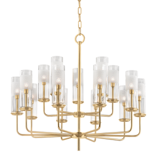 Wentworth Chandelier with Aged Brass Finish