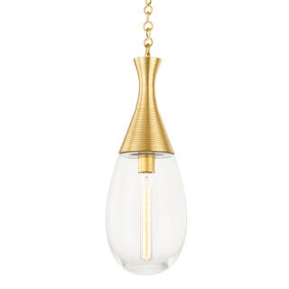 Southold Pendant with Aged Brass Finish