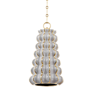 Esperanza Pendant In CERAMIC GLOSS GRAY Finish