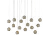 Giro 15-Light Linear Multi-Drop Pendant