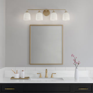 Norah 4-Light Vanity Vintage Brass