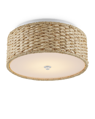 Colchester Raffia Flush Mount