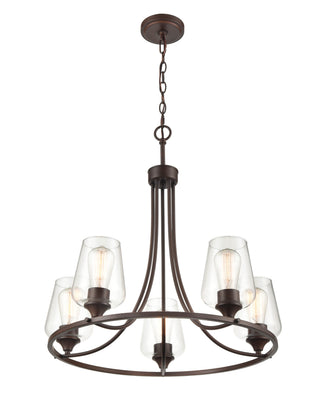 Ashford 5-Light Chandelier Ceiling - Rubbed Bronze