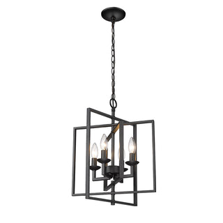 Nellis 4-Light Pendant light Matte Black