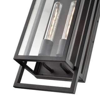 Agatha 2-Light Outdoor Wall Sconce Textured Black