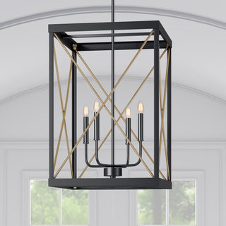 Terni 4-Light Pendant light Matte Black / Painted Modern Gold