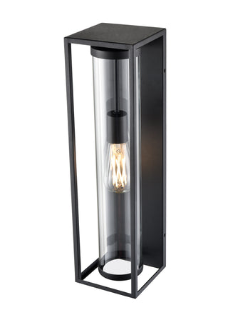 Caleb 1-Light Outdoor Wall Sconce Textured Black