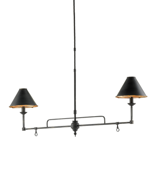 Prosperity Black Rectangular Chandelier