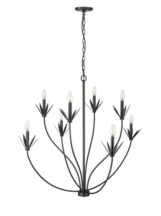 Primrose 8-Light Chandelier Ceiling Light Matte Black