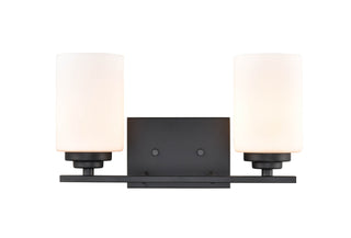 Durham 2-Light Vanity Matte Black