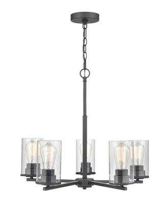 Verlana 5-Light Chandelier Ceiling Light Matte Black
