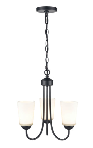 Ivey Lake 3-Light Chandelier Ceiling Light Matte Black