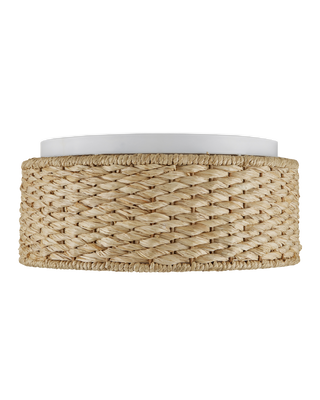 Colchester Raffia Flush Mount