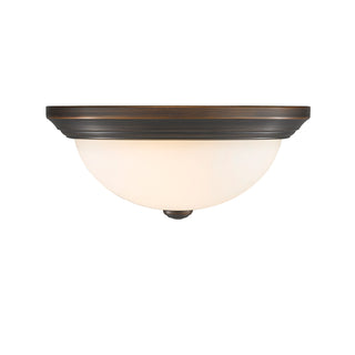 2-Light Flushmount Ceiling Light Rubbed Bronze