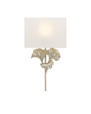 Gingko Silver Wall Sconce