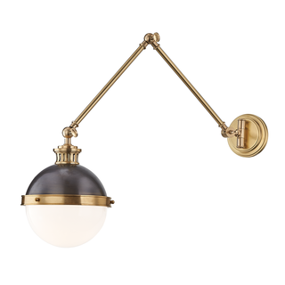 Latham Wall Sconce with Aged/antique Distressed Bronze Finish