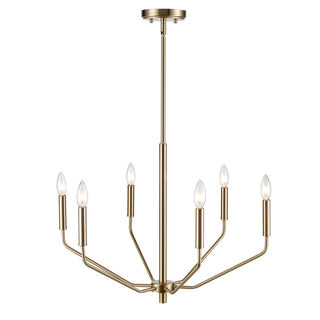 Laurell 6-Light Chandelier Ceiling Light Modern Gold