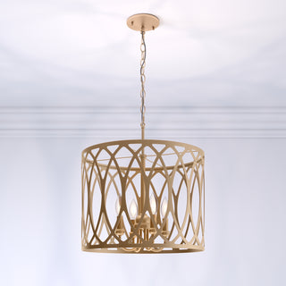 Arelyn 4-Light Pendant light Painted Modern Gold