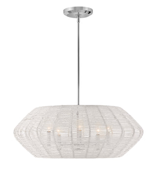 Luca Medium Convertible Drum Chandelier In Chrome Finish