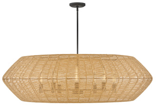 Luca Extra Large Drum Chandelier in Black