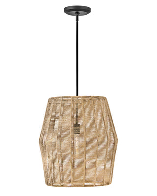 Luca Large Convertible Pendant In Black Finish