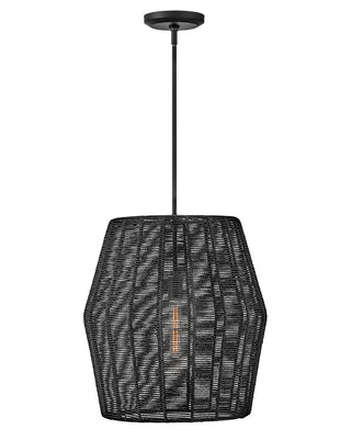 Luca Large Convertible Pendant In Black Finish