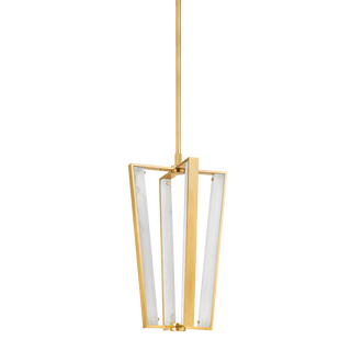EDGEMERE PENDANT with AGED BRASS Finish