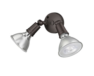 2-Light Security Flood Lights Powder Coated Bronze