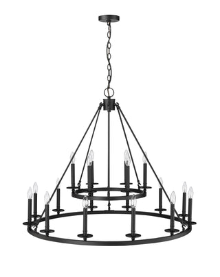 Florence 18-Light Chandelier Ceiling Light Matte Black