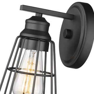 1-Light Wall Sconce Matte Black