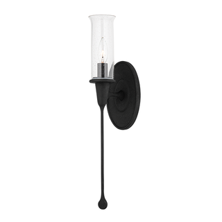 Chisel Wall Sconce with Black Iron Finish