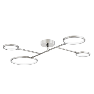 Saturn Semi Flush Polished Nickel