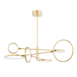 Saturn Chandelier Aged Brass