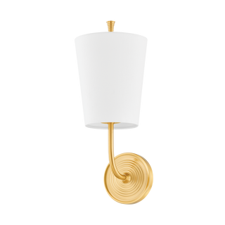 GLADSTONE Wall Sconce with Aged Brass Finish