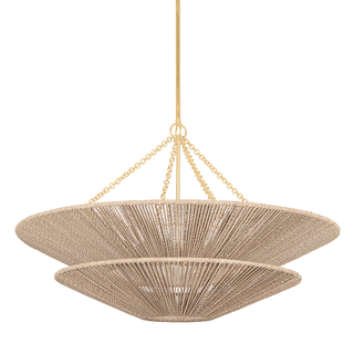 Tropea Chandelier Gold Leaf