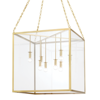 Catskill Lantern with Aged Brass Finish