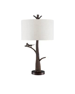 Grasshopper Bronze Table Lamp