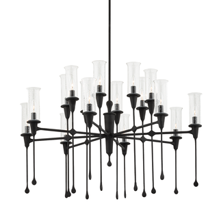 Chisel Chandelier Black Iron