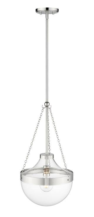 Clarra 1-Light Pendant Light Polished Nickel