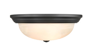 3-Light Flushmount Ceiling Light Matte Black