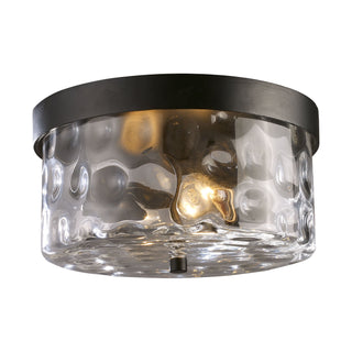 Grand Aisle 11'' Wide 2-Light Outdoor Flush Mount - Hazelnut Bronze