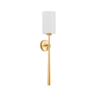 STERLING WALL SCONCE with VINTAGE GOLD LEAF Finish