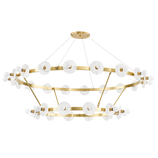 Austen Chandelier Aged Brass