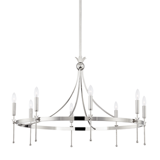 Gates Chandelier Polished Nickel