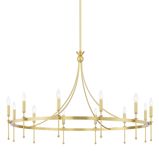 Gates Chandelier Aged Brass