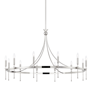 Gates Chandelier Polished Nickel