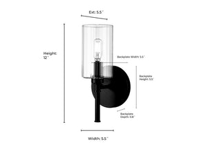 Chastine 1-Light Wall Sconce Polished Nickel