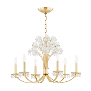 Beaumont Chandelier Aged Brass